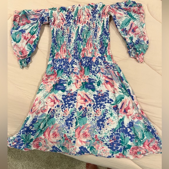 FAITHFULL THE BRAND Beldhi Dress in Purple,Pink. - size XS - Picture 4 of 5